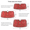 thumbnail image 2 of Iauyy Foldable Windshield Sun Shade for Cars, Interior Sun Protection for car UV Protection for Sedan/SUV/Truck, (S/M/L) Red Candies, 2 of 8