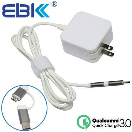 Ebk Quick Charge 3 0 Usb Type C Rapid Charger Adapter Wall