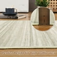 thumbnail image 4 of 8x10 Modern Indoor Area Rugs for Living Room Bedroom Kitchen Geometric Striped Non-Shedding Soft Area Carpet for Home Office Beige, 4 of 7