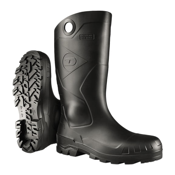 Chesapeake 8677600.05 Rubber Boots, Steel Toe, Unisex Size 5, 14 in Boot, PVC, Black