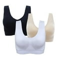 thumbnail image 4 of Stibadium Racerback Sports Bra for Women - Comfortable Sleep Bra Seamless Workout Yoga Bra, 4 of 9
