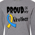 thumbnail image 4 of Inktastic Proud of my Brother Down Syndrome Awareness Long Sleeve T-Shirt, 4 of 5