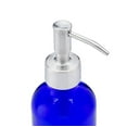 thumbnail image 4 of Petite Blue Glass Soap and Lotion Dispenser with Stainless Steel Pump - 8 oz, 4 of 4
