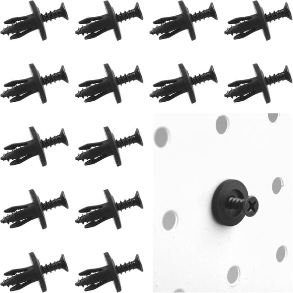 Pegboard Peg Hooks with Inserts Screws for Mounting (Small Size)