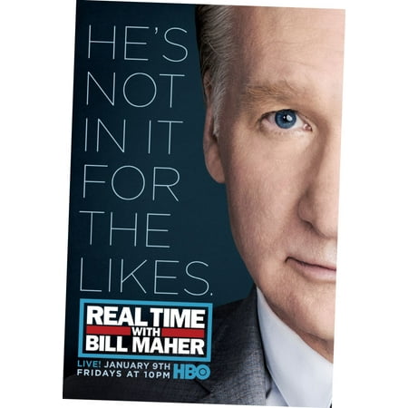 Real Time Bill Maher Poster Giclee Print 27inx40in for any room 27x40 Square Adults Best Posters