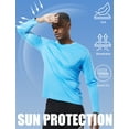 thumbnail image 4 of TELALEO 5 Pack Long Sleeve Shirts for Men Moisture Wicking UPF SPF Sun Protection Tee Shirts Workout T Shirts,L, 4 of 7