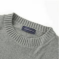 thumbnail image 7 of UVEASISHA Vintage Streetwear Ripped Sweaters Men Oversized Crewneck Casual Knit Pullover Comfy Loose Drop Shoulder Knitted Jumper Tops 2025 Fall Clothes Sales Today Clearance Gray 2XL, 7 of 7