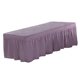 thumbnail image 1 of Funda de cama Hoja de cenefa Sunnimix Morado púrpura para camilla de 190x80cm, 1 of 8