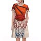 thumbnail image 1 of Easygdp Basketball Shot para Vestido Transpirable de Mujer, Vestido Suelto de Manga Corta con Pliegues y Bolsillos para el Verano, 1 of 6