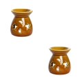 thumbnail image 4 of Matsuzay Quemador de aceite de cerámica para fragancia: llene el hogar con aromas aromáticos Llene la habitación con horno de fragancia para horno a amarillo 2Conjunto, 4 of 6