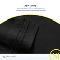 thumbnail image 5 of Sweet Home Collection 1800 Thread Count Extra Deep 21" Pocket 4 Piece Sheet Set Full Black, 5 of 5