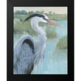 thumbnail image 2 of OToole, Tim 12x14 Black Modern Framed Museum Art Print Titled - Blue Heron Portrait II, 2 of 5