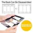 thumbnail image 4 of Yayeee Rocker Switch Wall Plate 1-Gang 4.6"x2.9" Home Decorative Outlet Cover, Colorful White, 4 of 6
