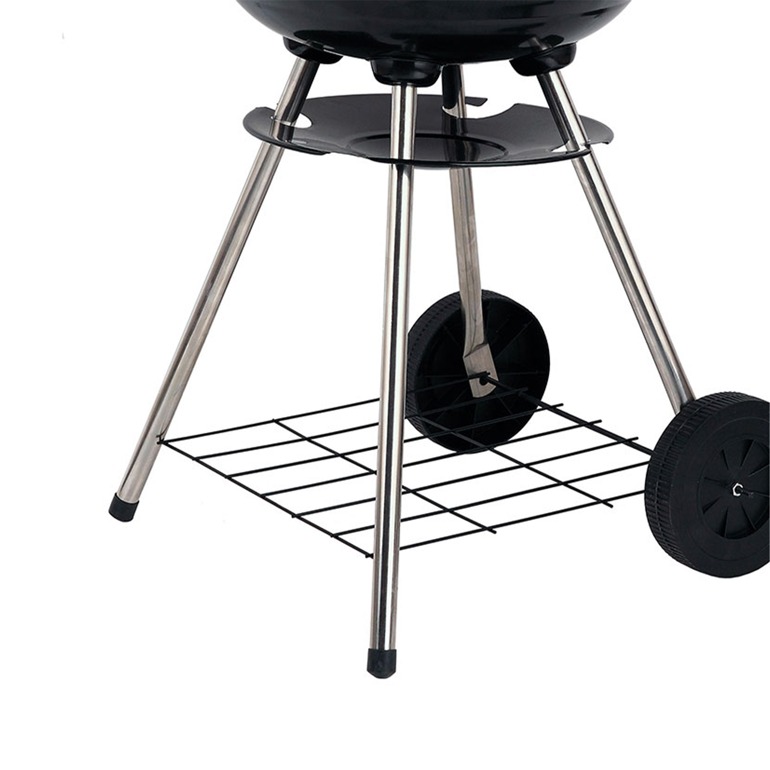 Brentwood BB-1701 17" Outdoor Lightweight Portable Charcoal BBQ Grill, Red