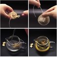 thumbnail image 4 of Tutuviw 100Pcs Tea Filter Bag Empty Loose Leaf Tea Bags 2.95 Inch Disposable Drawstring Round Tea Filter Bags for Tea Coffee Bags, Bath Spice Herbs Brewing Soup Bags(Wood Color), 4 of 7