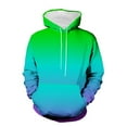 thumbnail image 2 of guisaled Mens Graphic Hoodies Oversized Lightweight Gradient Color Loose Fit Long Sleeve Hooded Sweatshirts Casual Sports Hoodies, 2 of 6