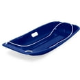 thumbnail image 2 of Best Choice Products 35in Kids Outdoor Plastic Sport Toboggan Winter Snow Sled Board w/ Pull Rope, 2 Handles - Navy, 2 of 6
