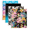 Office Depot© Brand Fashion Stellar Poly Notebook, 8" x 10 1/2", College Ruled, Perforated, Assorted Designs (No Design Choice), 80 Sheets