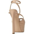 thumbnail image 4 of Steve Madden Larssa Blush Stiletto Heel Ankle Strap Peep Toe Heeled Sandals (Blush, 10), 4 of 9