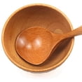 thumbnail image 4 of 4 Piezas de Cuchara de Madera para Sopa, Manejar Largo, Cuchara Grande, Cuchara de Madera, Cuchara para Servir, 4 of 5