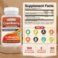 thumbnail image 2 of Best Naturals Cranberry Concentrate 12600 mg 180 Vegetarian Capsules, 2 of 8