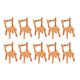 thumbnail image 3 of 10 Piezas Dollhosue Decoración Silla De Resina Para Muñecas Comedor Muebles, 3 of 6