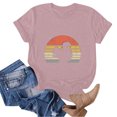 thumbnail image 4 of TSADFHJI T-Shirts pour Femmes Long T-Shirt de Mode Décontracté Imprimé Manches Courtes Tunique d'Été TG, 4 of 4