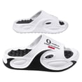 thumbnail image 5 of Rokment Women's Men's Cushioned Thick Sole Slides Acupressure Massage Slippers Non Slip Quick Drying Bathroom Sandals for Plantar Fasciitis White Size 10, 5 of 5