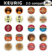 Ultimate Fall Halloween K Cup Coffee Pods For Keurig Single Serve Cup Brewers, Pumpkin Marshmallow And More, 20 Count