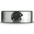 thumbnail image 2 of Tungsten Patriots Patriot Flag America Band Ring 8mm Men Women Comfort Fit Brushed Gray Flat Cut Black Polished, 2 of 4