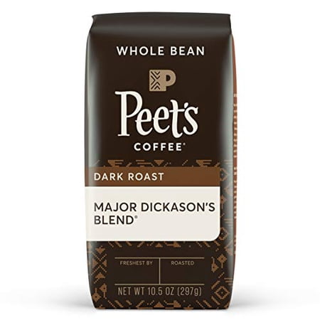 Peet's Coffee, Major Dickason's Blend - Dark Roast Whole Bean Coffee - 10.5 Ounce Bag
