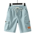 thumbnail image 5 of CYiJun Casual Cargo Shorts for Men Summer Outdoor Fishing Travel Corduroy Shorts with Multi Pocket, 5 of 9
