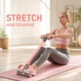 thumbnail image 2 of Pedal Resistance Bands with Handles, Multifunction Elastic Yoga Resistance Band, Elastic Yoga Pedal Puller Band for Abdomen Waist Arm Leg Workout（Purple）, 2 of 9