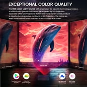 AAXA M8 Laser Projector Worlds Brightest Battery 4K Laser Projector, 150 Min battery, AutoKeystone, Efocus, Android Onboard, Wireless/USBC Mirroring, HDMI