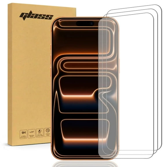 Apple iPhone 17 Pro Max Tempered Glass Screen Protector 3 Per Pack