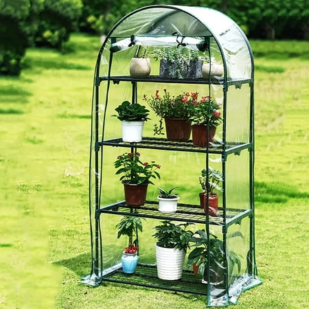 56x57x77 Inch Greenhouse Walk-In Portable Greenhouse With 8