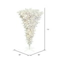 thumbnail image 3 of Vickerman 7.5' White Upside Down Artificial Christmas Tree, Warm White Single Mold LED Lights, 3 of 4