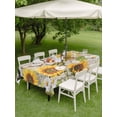 thumbnail image 4 of Outdoor Tablecloths with Umbrella Hole & Zipper, Farm Flowers Tablecloth Rectangle 60x84 Inch, Retro Sunflowers Barn Doors Butterfly Wood Board Waterproof Table Cloth, Patio/Pool/Picnic Table Covers, 4 of 8