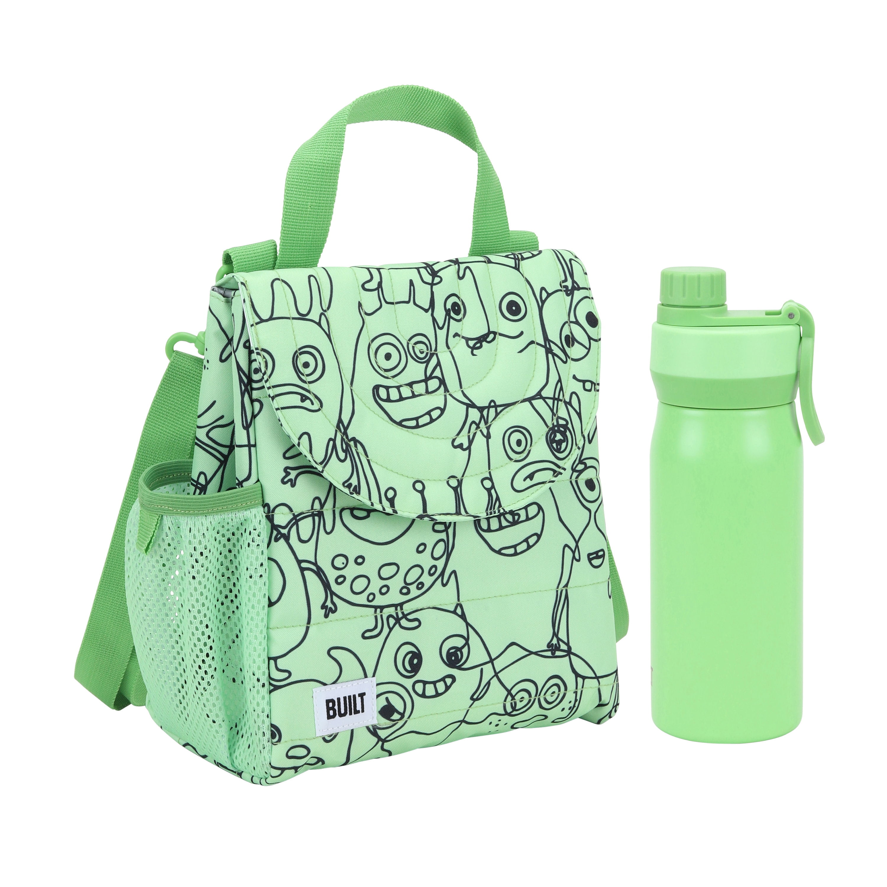 Built Kids Reusable Lunch Bag and 16 fl oz Cascade Stainless Steel
