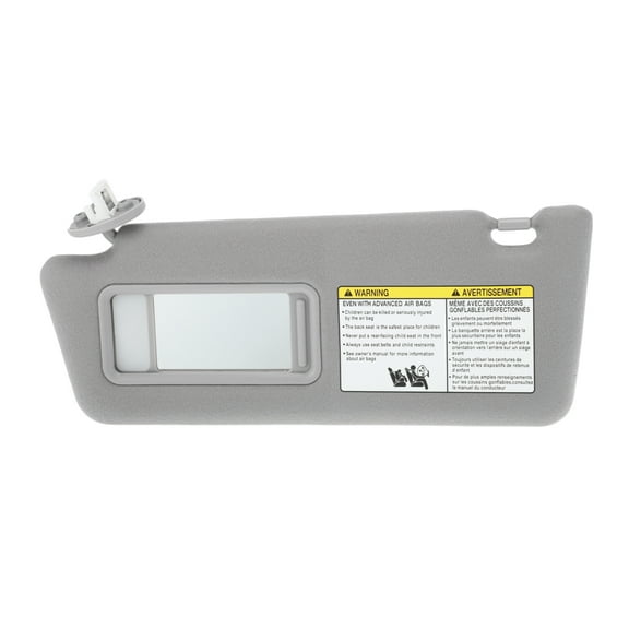Unique Bargains Sun Visor for Toyota Tacoma 2005-2015, Left Side Sunshade with Vanity Mirror & Light,Replacement Part No.7432004210B0, Color Gray