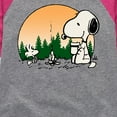 thumbnail image 3 of Peanuts - Campire Mugs - Toddler And Youth Girls Raglan Graphic T-Shirt, 3 of 5