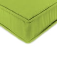 thumbnail image 4 of Jordan Manufacturing Sunbrella 45" x 22" Canvas Macaw Green Solid Rectangular Outdoor Deep Seat Chair Cushion Set with Ties and Welt, 4 of 13