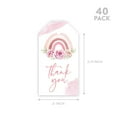 thumbnail image 5 of Koyal Wholesale Kids Party Favor Classic Thank You Tags with String, Floral Rainbow Birthday Gift Tags, For Favors Bags, 5 of 5
