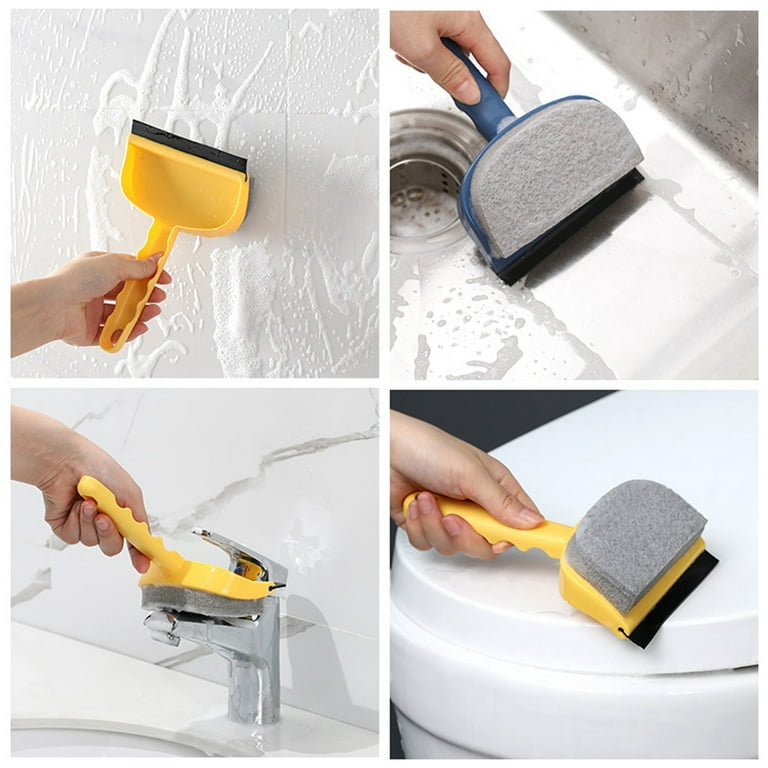 Window Glass Cleaner Bathroom Mirror Cleaning Tool Scraper With Silicone  Blade