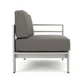 thumbnail image 5 of GDF Studio Crested Bay Outdoor V-Shaped Sofa Set with Fire Table, Gray and Light Grey, 5 of 15