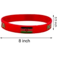 thumbnail image 5 of 4 Pcs Kenya Kenyans Country Flag Rubber Bracelets, National Flag Silicone Bracelet, Rubber Wristbands Patriotic Decorations Gift., 5 of 5