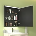 thumbnail image 3 of ExBrite 24x30 Inch LED Light Bathroom Mirror Medicine Cabinet Right Hinge, 3 of 5