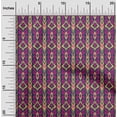 thumbnail image 1 of oneOone Tissu Popeline de Coton Rayé & Tissu Imprimé Tourbillon Ikat 1 Yard 56 Inch Wide, 1 of 4