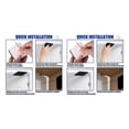 thumbnail image 3 of kurtrusly 2pcs/set Door Closer For Home Office Simple Installation Punch-Free Automatic black【1000g】 2Set, 3 of 6