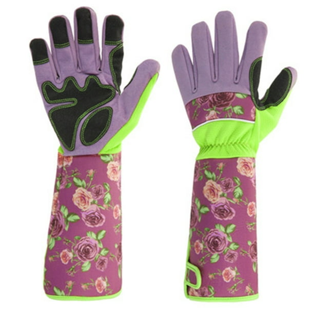 Gants de jardinage à manches longues, gants de jardinage anti-épines pour  femme, motif rose résistant aux perforations pour jardinier, fleuriste,  plantation de fleurs 